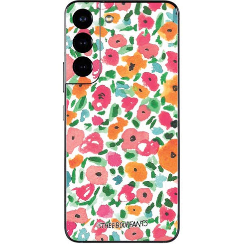 Bouffants and Broken Hearts Watercolor Floral Galaxy S22 Skin